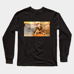 Mars exploration Leonardo da Vinci Style Long Sleeve T-Shirt